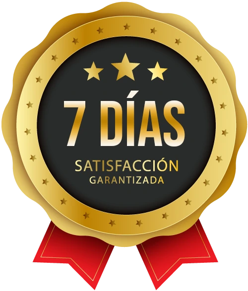 Garantía de 7 días · satisfacción garantizada